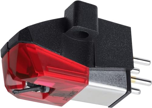 Audio Technica Atxp5 Dj Cartridge With Elliptical Bonded Stylus 1/2" Mount (Black/Red)