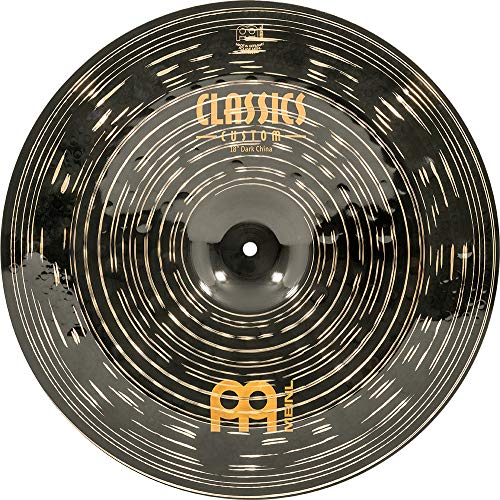 Meinl Cymbals Classics Custom Dark Piatto China 18 Pollici (45,72Cm) Per Batteria - Bronzo B12, Finitura Scura, Prodotto In Germania (Cc18Dach)