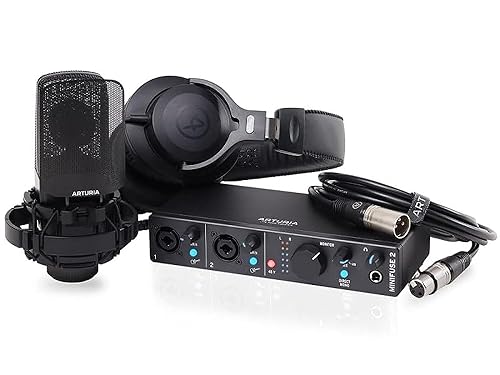 Arturia Minifuse Recording Pack Black Usb-Audio Interface+ Cm1 + Ef1 - Interfaccia Audio Usb