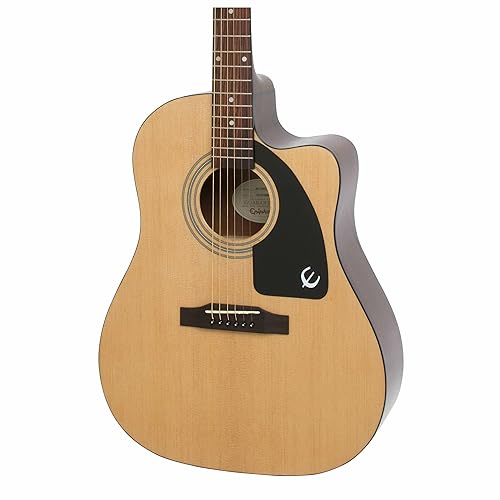 Epiphone Ee1Cnach1 Aj-100Ce Advanced Jumbo Chitarra Acustica, Naturale