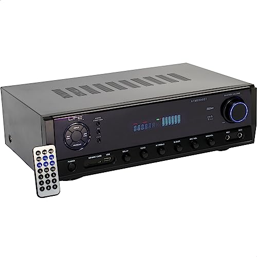 Atm6500Bt - Ltc - 2 Amplificatori Stereo Hifi Da 50W - Usb, Sd E Bluetooth - Nero