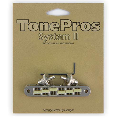 Tonepros Tp6G N - Monopattino Standard Tune-O-Matic Con Inserti 'G Formula' (Small Posts) - Nichel