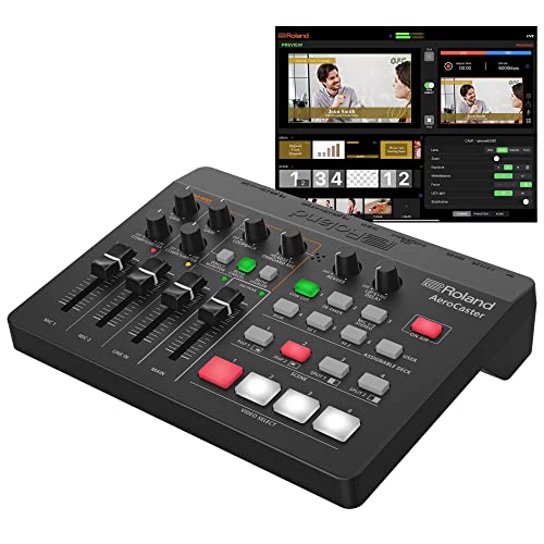 Roland Aerocaster Vrc-01, Sistema Per Lo Streaming Live – Potente Soluzione Wireless Per La Produzione Multi-Camera, Con Controller Hardware/Interfacc