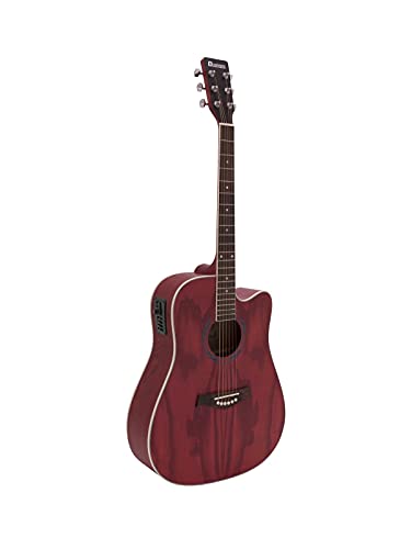 Dimavery Jk-510 Chitarra Western, Cutaway, Grained