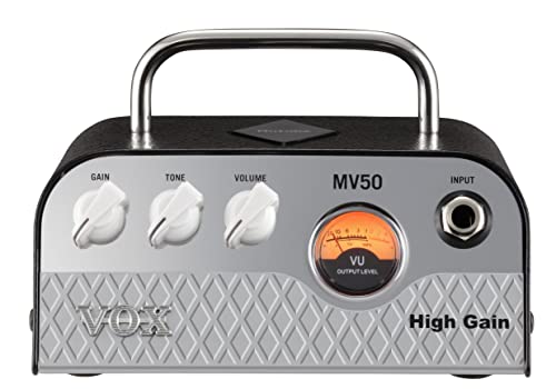 Vox Mv50 Hg High Gain - Testata Per Chitarra Elettrica 50 Watt Con Valvola Nutube