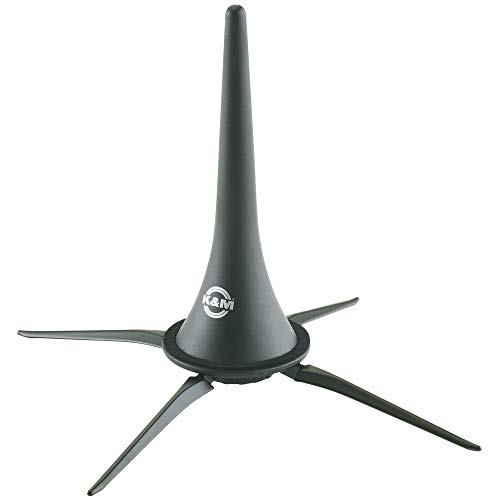 K&M 15222 Stand Per Clarinetto In La E Si Bemolle, In Plastica Nera - Trasportabile Nella Campana Dello Strumento