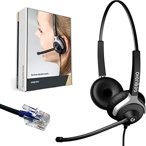 Gequdio Cuffie Telefoni Adatto A Cisco Telefono Con Connettore Rj - Cuffie E Microfono Cuscinetti Di Ricambio - 80G Di Peso (2-Altoparlanti)