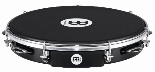 Meinl Percussion Pa10Abs-Bk-Nh Abs - Pandeiro Con Membrana In Nappa, Diametro 25,40 Cm (10"), Colore: Nero