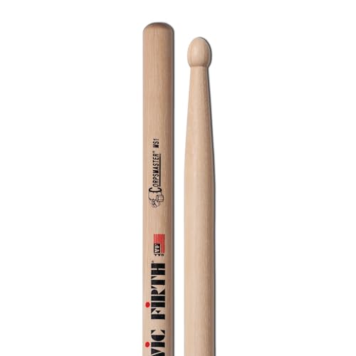 Vic Firth - Bacchette Per Batteria Rullante Serie Corpsmaster® - Ms1 - Punta Di Legno