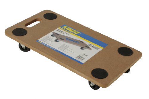 Kinzo 29631 - Piano In Legno, Con Rotelle, Per Spostamento Merci, Capacita Massima 150 Kg, Marrone