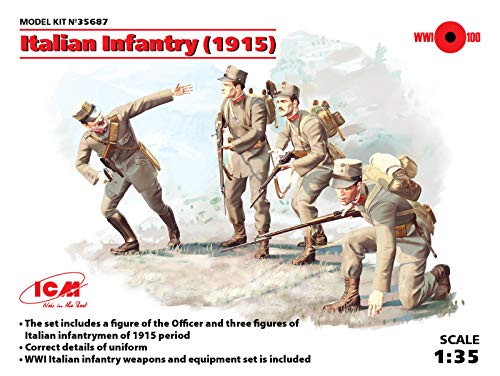 Icm 35687-1/35 Prima Guerra Mondiale Fanteria Italiana, 4 Cifre