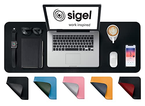 Sigel Sa604 Sottomano, Impermeabile, Similpelle, Nero, Doppia Faccia, 80 X 30 Cm