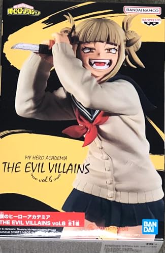 Banpresto My Hero Academia-The Evil Villains-Vol.6 Himiko Toga Statue, Multicolore, Mediano