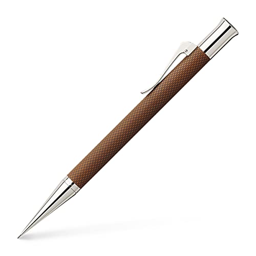 Graf Von Faber-Castell 136535 - Matita Meccanica Guilloche Cognac, Durezza Grado B, Mina 0,7 Mm
