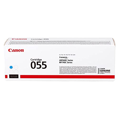 Canon Cartuccia 055 C Toner Ciano, Rendimento 2100 Pagine, Imballo In Cartone