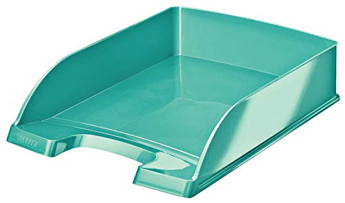 Leitz Wow - Vaschetta Portacorrispondenza Plus - Acqua Marina Metallizzato - 52263051