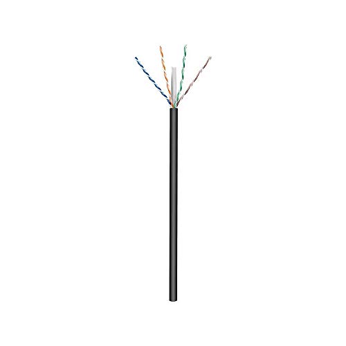 Goobay 57293 Cat 6 Cavo Di Rete Per Esterni, U/Utp, Nero, 100M Length