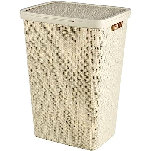 Curver Natural Style Laundry Basket 58L Cream