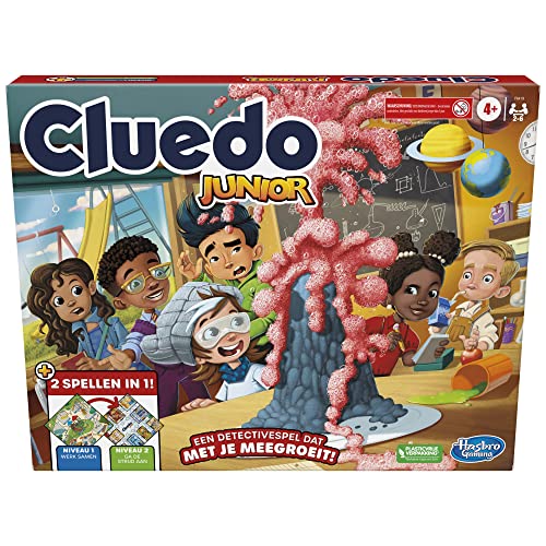 Gioco Cluedo Junior, 2 Facce Da Gioco, 2 Giochi In 1, Gioco Detective Cluedo Per Bambini Più Piccoli, Giochi Da Tavolo Per Bambini, Giochi Junior (Ver