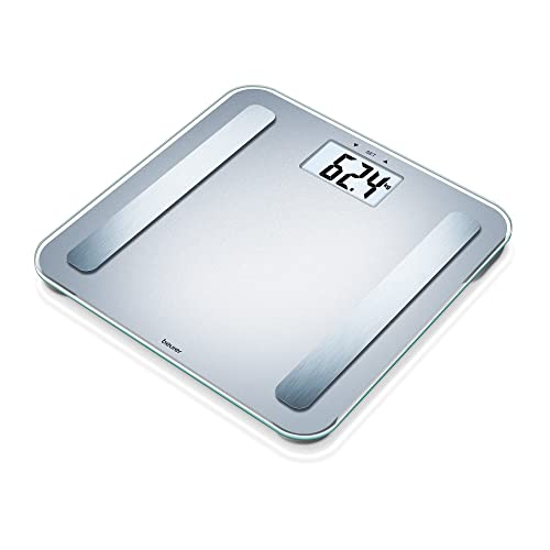 Beurer Bf 183 Bilancia Diagnostica Con Display Extra Large E Valori Corporei Con Grasso Viscerale Ed Età Metabolica, Conversione Kg/Lb/St, Portata 180