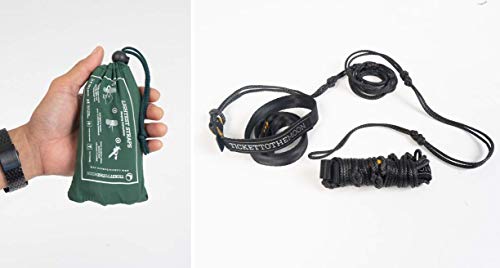 Ticket To The Moon Fair Trade & Fatto A Mano Lightest Straps, 2X Cinghie Ultraleggere Per L'Installazione Di Amache Su Alberi, 2.5M, 95G, Interno Ed E