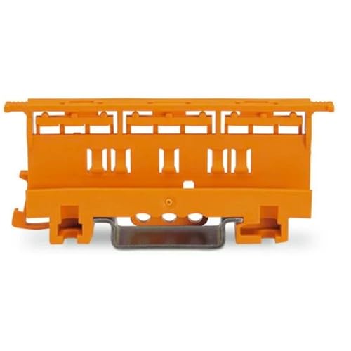 Adattatore Di Montaggio Wago ®, Serie 221 - 6 Mm², Per Montaggio Su Ts 35, Arancione, 221-510, (10 Pezzi)
