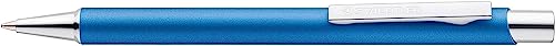 Staedtler Elance 421 45-39 - Penna A Sfera A Scomparsa, Fusto In Metallo, Resistente, Sostituibile, Inchiostro Blu, Inchiostro Blu