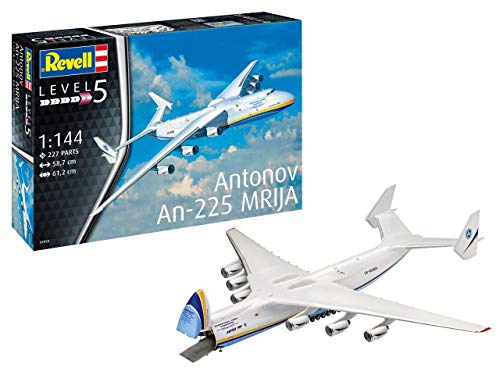 Revell Revell-4958 Antonov An-225-Modellino Aereo Mrija, Scala 1:144, Colore Nero, 04958