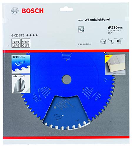 Bosch Professional 1X Lama Per Sega Circolare Expert For Sandwich Panel (Per Pannelli Sandwich, 230 X 20 Mm, 40 Denti, Accessorio Sega Circolare)