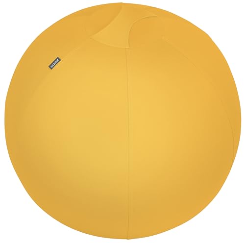 Leitz Ergo Cosy Active Palla Da Seduta Dal Design Ergonomico Con Rivestimento In Tessuto, Sfera Interna, Pompa Ad Aria Manuale E 2 Tappi, 650 Mm X 650