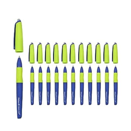 Pelikan Erase 2.0, Penna Roller Cancellabile Ergonomica, Inchiostro Blu, Per Destrimani E Mancini, Per La Scuola, Refill Blu Incluso, Ricaricabile, 12