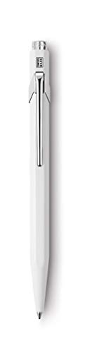 Caran D'Ache Range 849 - Penna Con Punta Sfera, Materiale: Metallo, Colore: Bianco