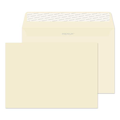 Blake Buste A Portafoglio Business, Formato C5, 162 X 229 Mm, 120 G/M², Con Chiusura Adesiva (61455), Color Crema, Confezione Da 50
