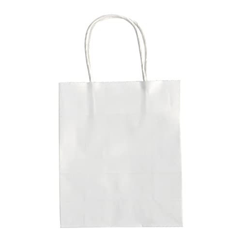 Idena Folia 22400 - Sacchetti Di Carta Carta Kraft, 24 X 12 X 31 Cm, 20 Pezzi, Bianco