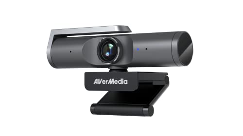 Avermedia 4K Uhd Pw515 Webcam: Auto-Focus, Eptz, Controllo Gestuale, Hdr E Riduzione Rumore 3D, Campo Visivo Variabile Per Zoom, Per Skype, Laptop E M