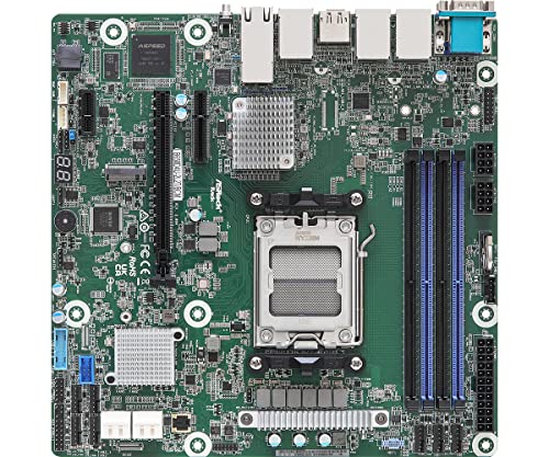 Asrock Rack B650D4U-2L2T/Bcm Micro-Atx Server Scheda Madre Presa Singola Amd Ryzen 7000 Series Processori (Lga 1718) B650E Pcie 5.0 Dual 10G Lan