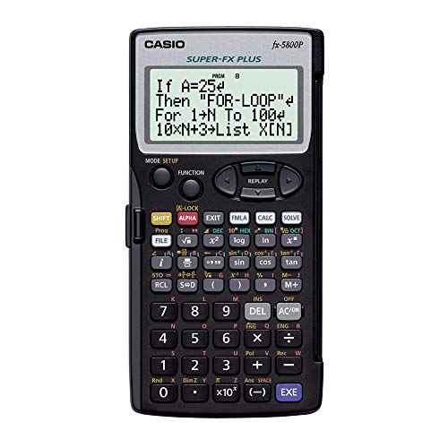 Casio Fx-5800P Calcolatrice Scientifica Programmabile - Contiene 40 Costanti Scientifiche, 128 Formule Integrate