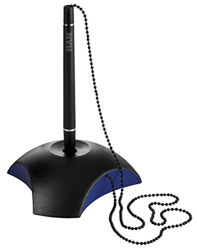 Han Delta - Penna Con Supporto E Catena, 59 X 150 X 59 Mm Nero / Blu