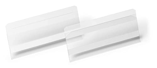 Durable Buste Per Identificazione Adesive Hard Cover 150X67 Mm, Conf. Da 10, Trasparente, 118119