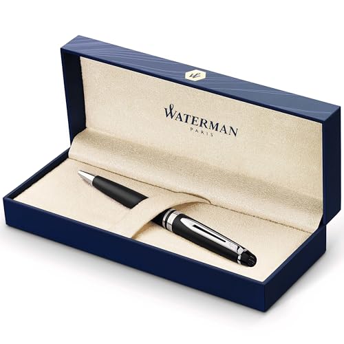 Waterman Expert Penna A Sfera Matte Black, Confezione Regalo