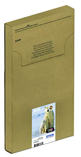 Epson 26 Serie Orso Polare, Cartuccia Originale Getto D'Inchiostro Claria Premium, Formato Xl, Multipack 4 Colori