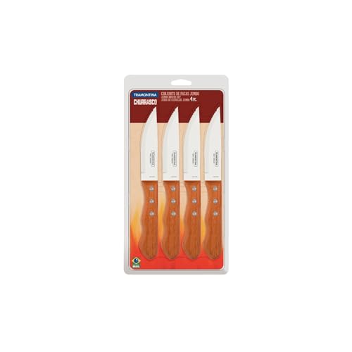 Tramontina - Set Di Maxi Coltelli Da Bistecca, In Legno, 22399/079
