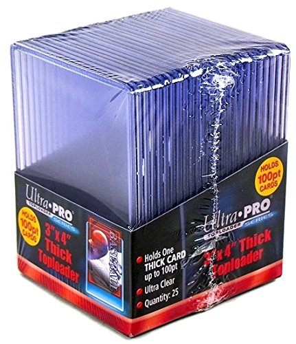 2 Ultra Pro 100Pt Top Loaders – 25 100 Pt Toploaders Per Confezione (50 In Totale) – Spessore Baseball, Football, Basketball, Hockey, Gaming