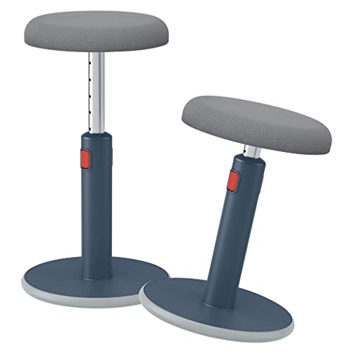 Leitz Ergo Cosy Active Sit Stand, Sgabello Ergonomico Girevole Regolabile In Altezza Da 46 Cm A 79 Cm, Adatto Alla Casa E All'Ufficio, 370 Mm X 690 Mm