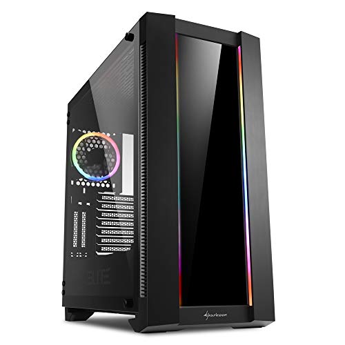 Sharkoon Elite Shark Ca200M, Pc Case, Argb, Controller Rgb 8 Entrate, Montaggio Schede Grafiche Verticale Ed Orizzontale