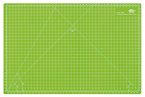 Wedo 079245 Cutting Mat, 45 Cm, Tappetino Da Taglio 450X300X3 Mm, Verde Mela
