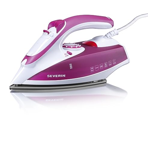 Severin Ba 3243 Ferro Da Stiro A Vapore E A Secco 2400W Con Getto Fino A 70G/Min, Serbatoio Da 200 Ml, Ferro A Secco Autopulente, Ferro A Vapore Con P