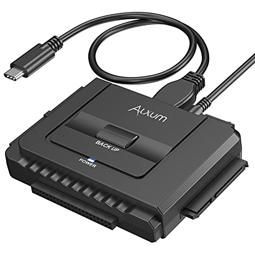 Alxum Adattatore Ide Usb Per 2,5"/3,5 Pollici Hdd/Ssd Disco Rigido Usb 3.0 Ide A Sata Esterno Lettore Cavo Con Alimentazione Dc12V 2A