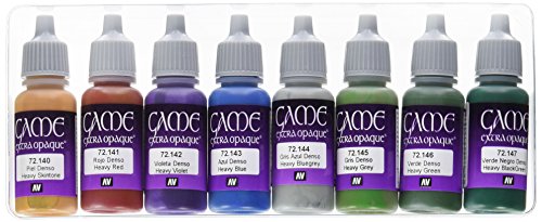 Vallejo Game Color - Set Di 8 Colori Acrilici Extra Opachi, Confezione Da 8, 17 Ml, Colori Assortiti