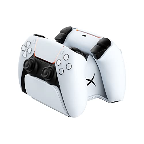 Hyperx Chargeplay Duo - Stazione Di Ricarica Per Controller Wireless Dualsense, Base Ponderata E Dock Sicuro, Design Compatto, Cavo Usb-C Incluso